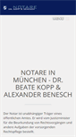 Mobile Screenshot of notare-kopp-benesch.de