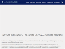Tablet Screenshot of notare-kopp-benesch.de